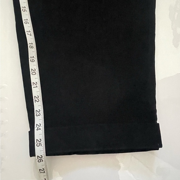 New Free People Velvet Pleated Pants Size 8 Loose Fit Mid Rise Trousers Black - Picture 14 of 17